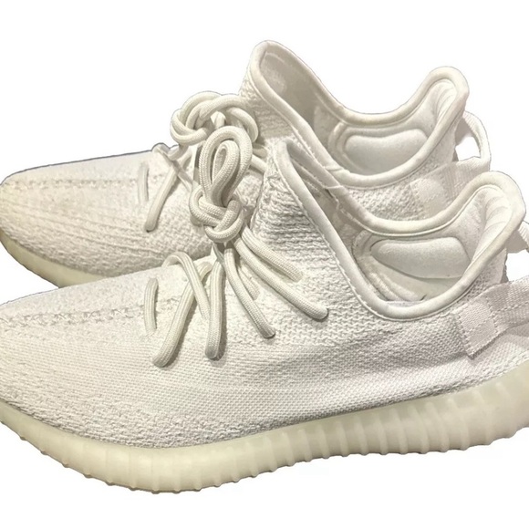 Men’s Size 9 - adidas Yeezy Boost 350 V2 Low Cream White / Triple White - Picture 3 of 10
